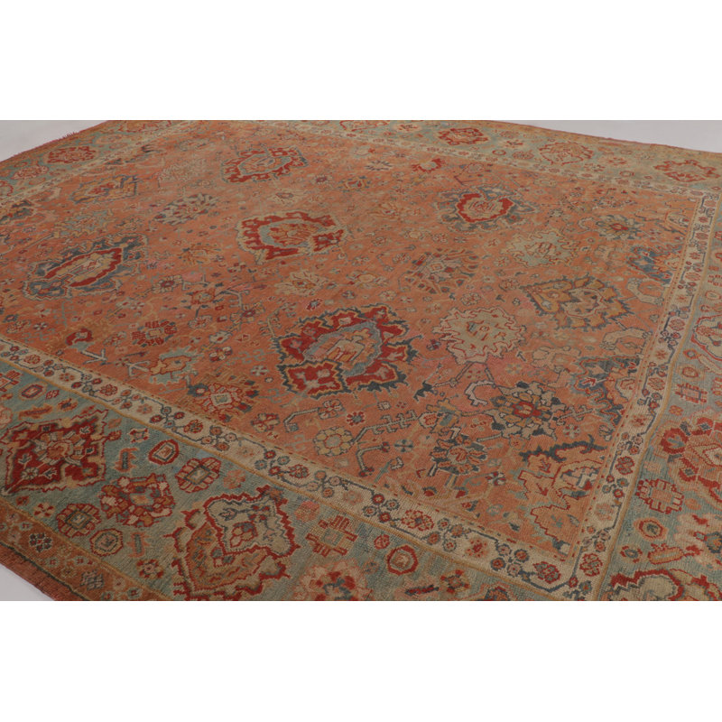 Antique One-of-a-Kind 13'4" x 15'10" Hand Knotted Area Rug