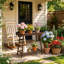 plant stand Iron Plant Stand 2 Tier