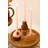  Dessert-Inspired Candle Holders – 5" Tall Ceramic Set