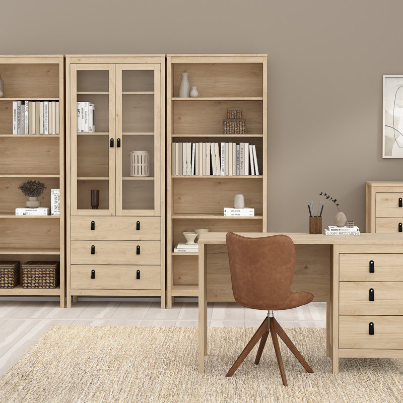 Ameiya 199cm H x 78.05cm W Standard Bookcase