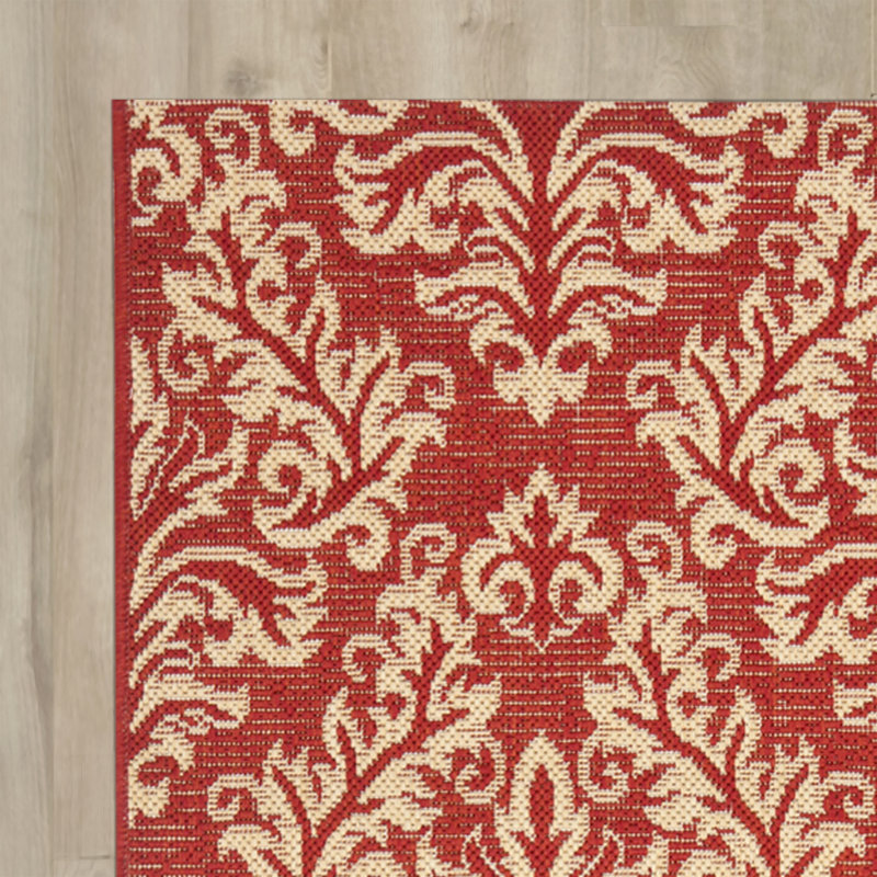 Tapis intérieur / extérieur Galena Performance Ikat, Rectangle 6 pi 7 po x 9 pi 6 po