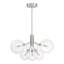 Lustre 6 lumières Meridian en nickel brossé-467454781