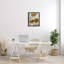 Art abstrait sur toile de coquelicots argentés et dorés par Studio W-71354273-71354272