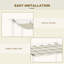 Outsunny Retractable Pergola Shade Cover ONLY-794302621-794302610