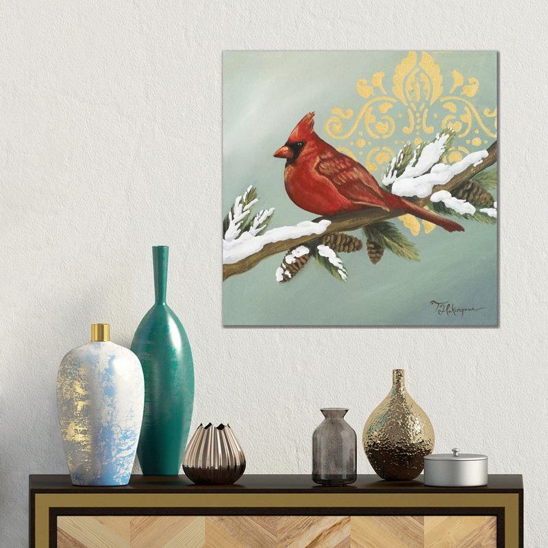 Winter Bird II, 45.72 cm H x 45.72 cm W