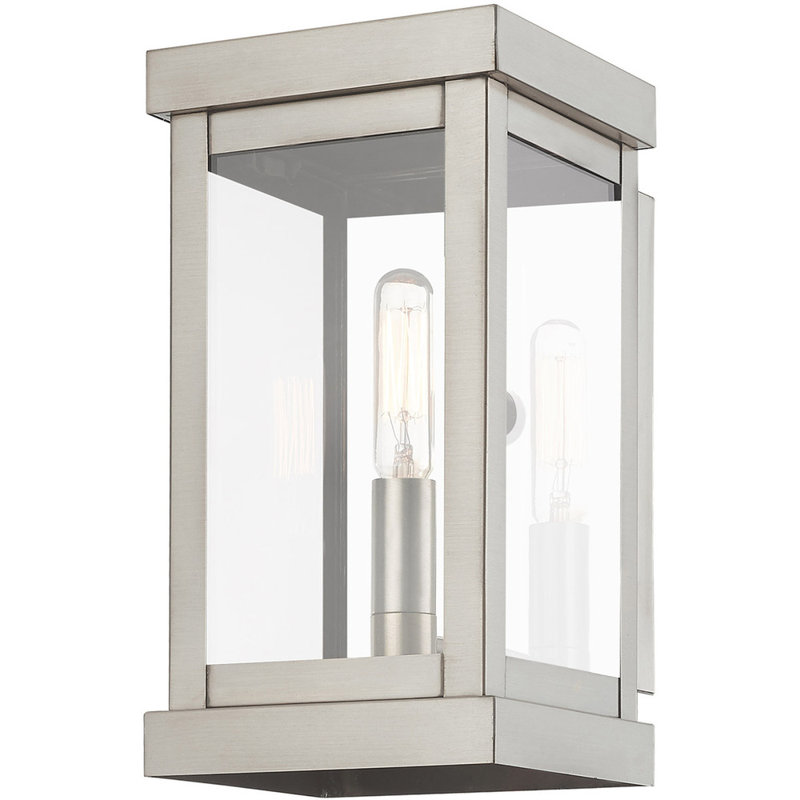 Tête de lanterne Clarissia, Nickel brossé