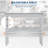 24x60 INCH Stainless Steel Work Table, Heavy Duty Prep Station with Backsplash and Casters-129163369
