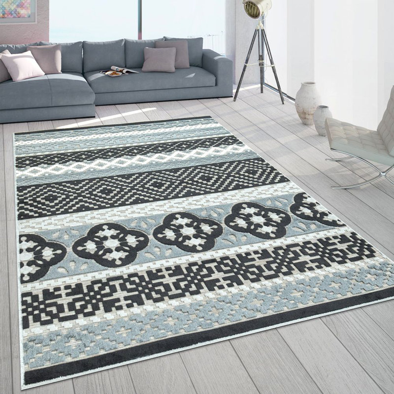 Wiest Ikat Indoor / Outdoor Area Rug, Rectangle 200 x 290cm
