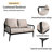 5 Pieces Outdoor Conversation Set