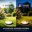 Matte Black Solar Powered Pathway Light Kit