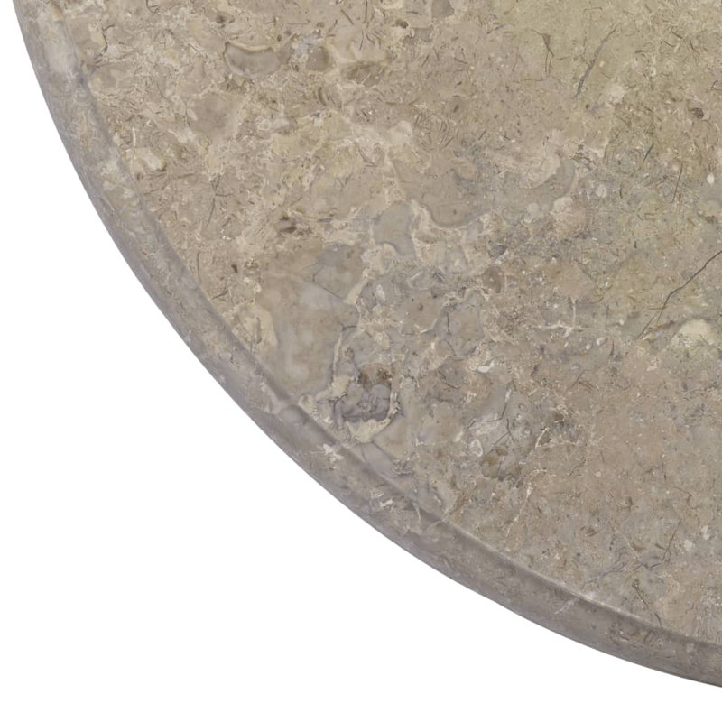 Plateau de table en marbre Adeoye, gris, H 1 po x l 27,6 po x P 27,6 po