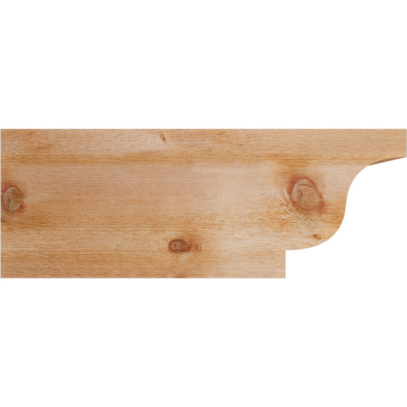 Queue de chevron Newport, Cèdre rouge de l'Ouest, 12" H x 32" W x 6" D