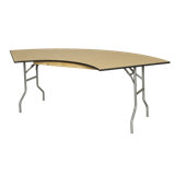 WFT 60" Semi-Circle Folding Table (Outer Arch 92", End to End 84")