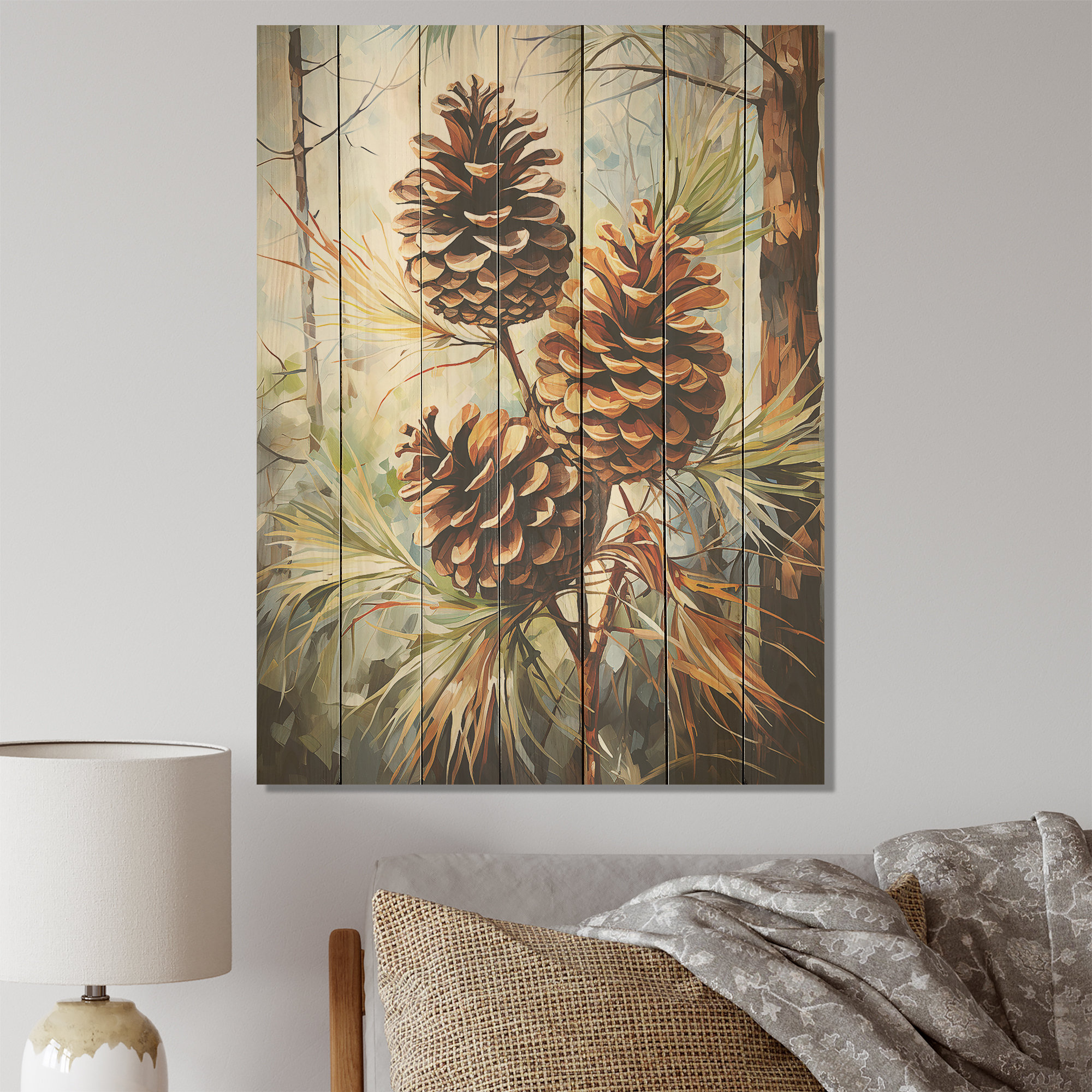 Millwood Pines Spruce Pine Tree Forest III - Tree Pine On Wood Print ...