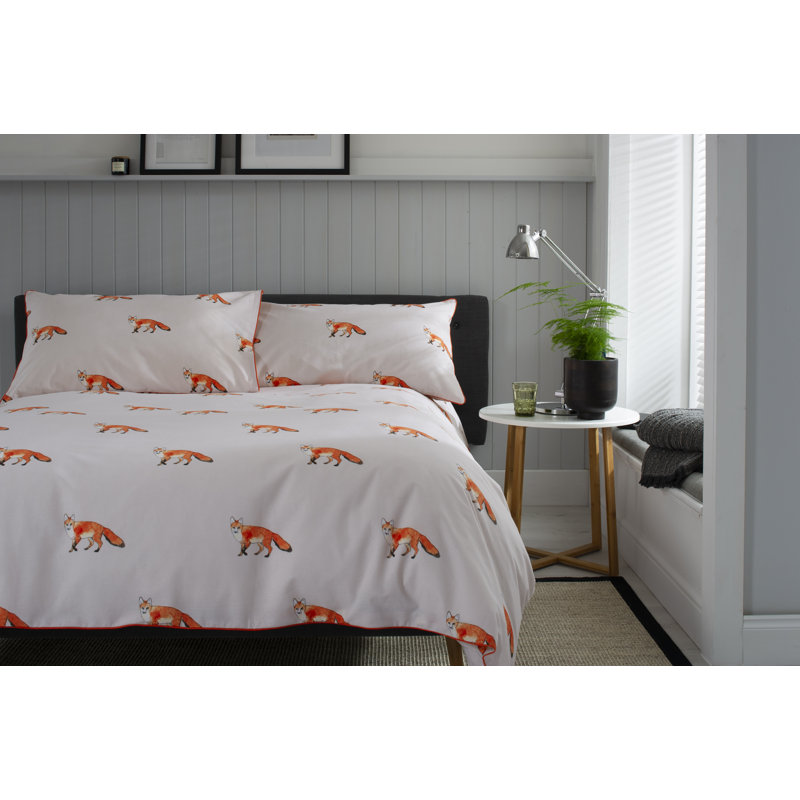 Fox Duvet Cover Set, Super King - 2 Standard Pillowcases