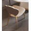 Chaise de salle à manger moderne en acier inoxydable