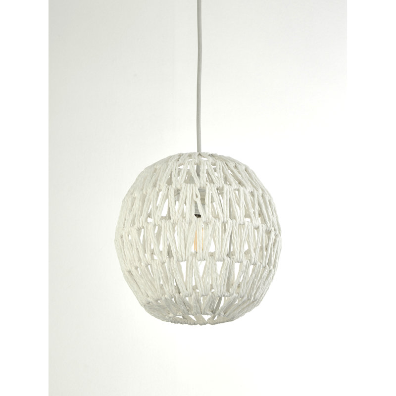 22cm H Round Lamp Shade ( Clip On ) in White