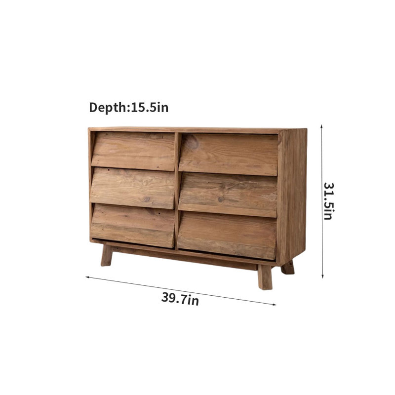 Jilda 39.7'' Solid Wood Sideboard
