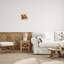 «Abstract Bull Livingroom Chair Brown Orange» par Ethan Harper, reproduction d'art graphique