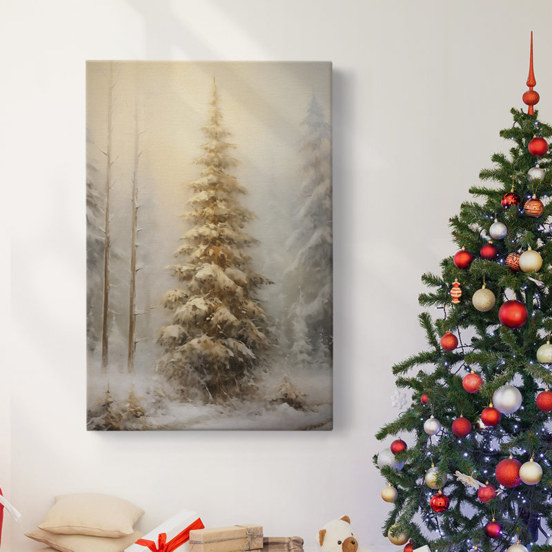 Art des Fêtes de Noël - Toile tendue avec châssis, H 27 po x l 18 po