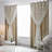 2 Panel Hollow-Out Stars Window Curtain Star Curtains for Bedroom Star Hollow Out Blackout Curtains for Room Decor Double Layer Cut Out Window Curtains 39.5W x 80L-474649123