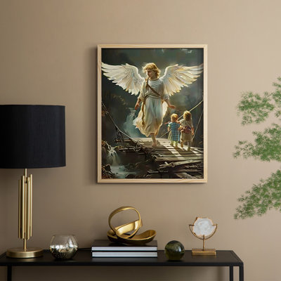 Religious Series CDXLV III, reproduction d'art encadrée - bois massif
