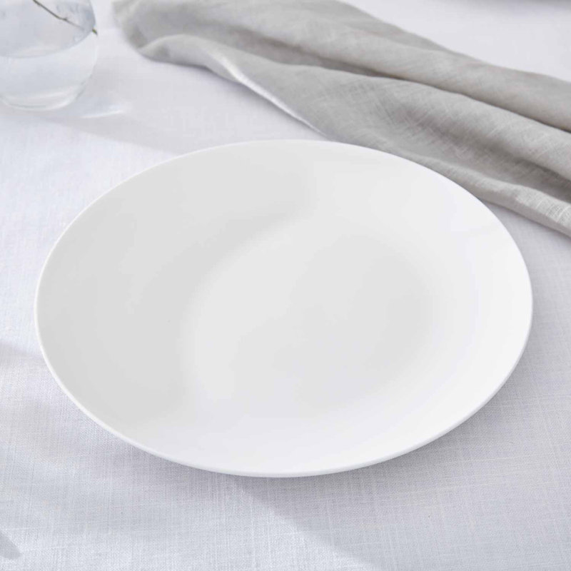 Serendipity White Coupe Dinner Plates