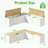 L-Shaped Storage Bench with Dining Table for Small Spaces