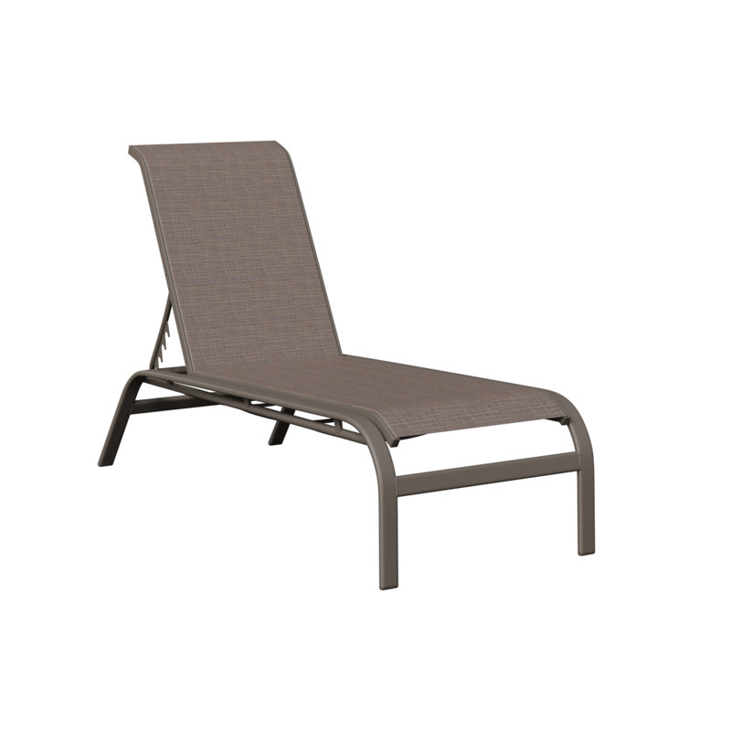Chaise longue sans accoudoirs Berlin Gardens Murphy, Marron foncé, Graphite