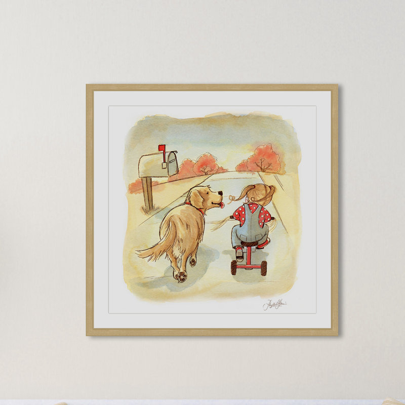 «Golden Pal» par Phyllis Harris, reproduction encadrée, H 32 po x l 32 po x P 1,5 po