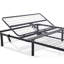 Grand lit réglable Head Head Only, poids total de 88,23 lb, base de lit en acier noir, poids du produit 86,18