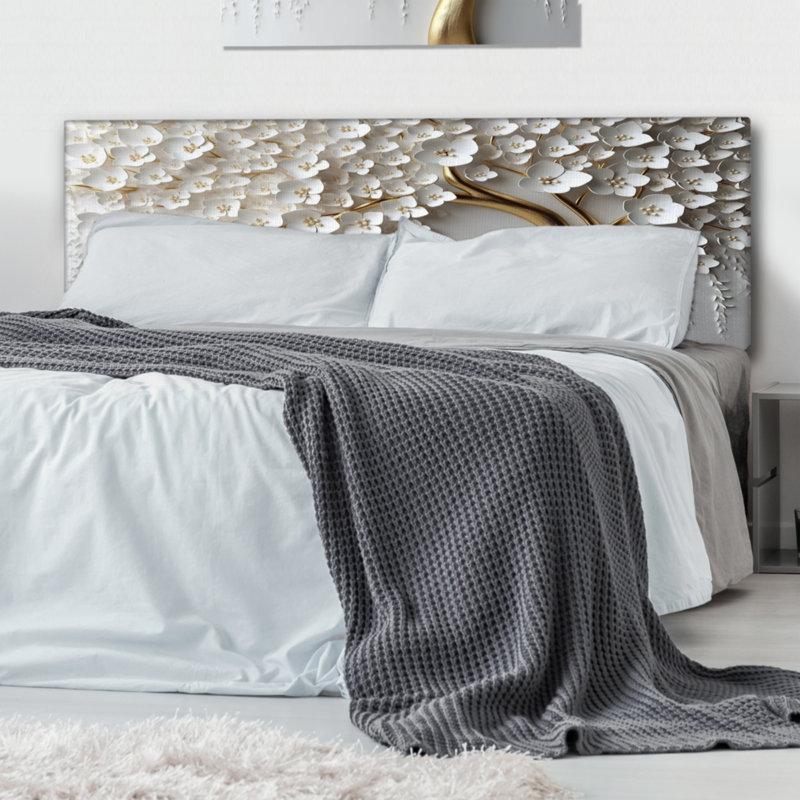 Tête de lit en tissu d'ameublement himari, Grand