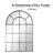 Elaine Arched Window Pane Wall Mirror-1984895683-1988491447