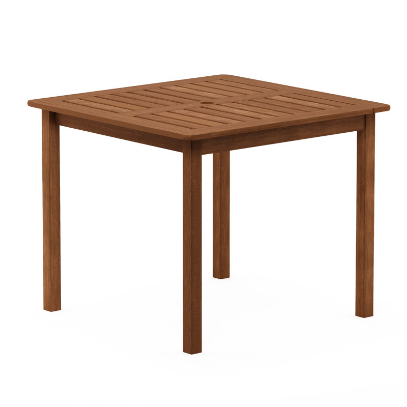 Ermont Square Outdoor Coffee Table With Umbrella Hole , 35.4'' in. W 35.4'' in. D