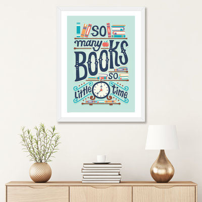 «So Many Books» par Risa Rodil - reproduction d'art textuel