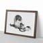 Cat & Kitten Drinking by Gottfried Mind - Framed Print-55621365-55621366