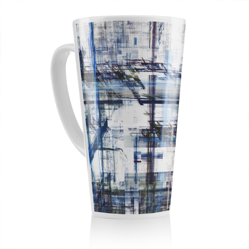 Grunge Pattern Latte Mug
