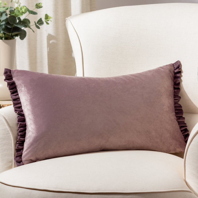 Tilly Rectangular Cushion, Purple, 30" H x 50" W, Pillow Cover Only - No Insert