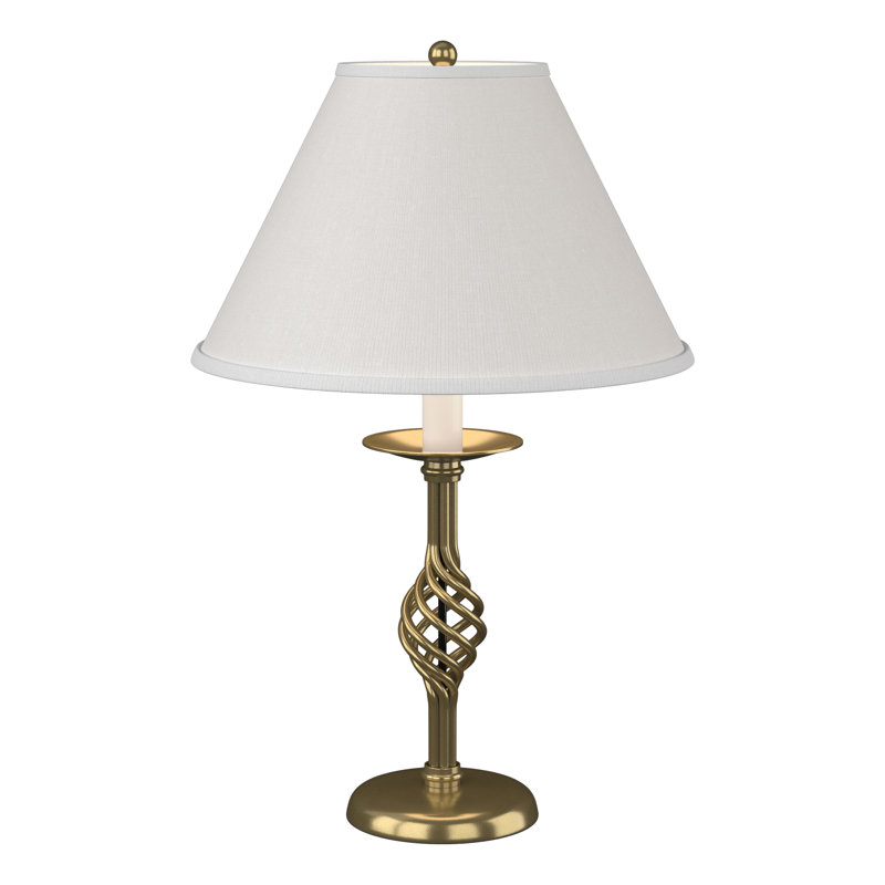 Lampe de table 25,5 "Twist Basket, Laiton moderne