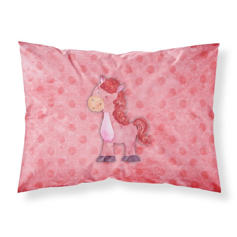 Taie d’oreiller aquarelle de cheval polkadot