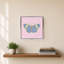 «Butterfly On Pink» par Dan Meneely - impression sur toile-2036899788-2036899776