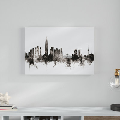 « séoul horizon south corée south korea iii », reproduction d’impression sur toile