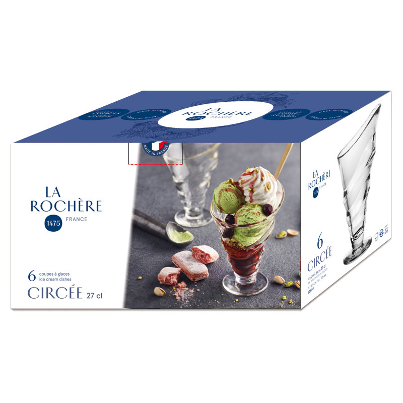 Ice Cream Dishes Glass Dessert Bowl