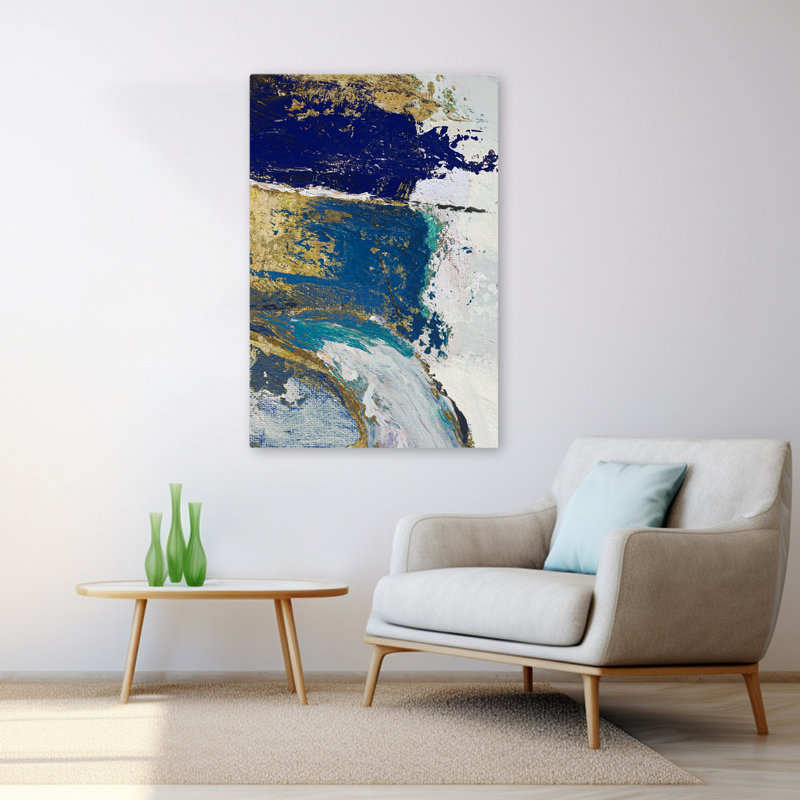 Art océan et vagues Riviera II, H 48 po x l 32 po