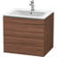 Base de meuble-lavabo simple murale Duravit seulement (noyer foncé)-2073335762