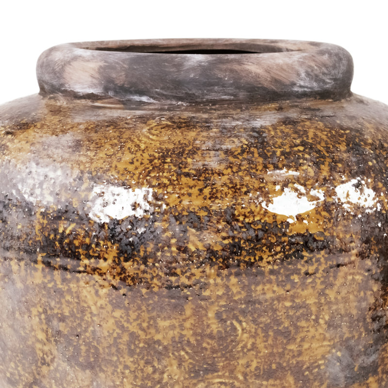 Vase de table en céramique Korilyn, H 12 po x l 13,5 po x P 13,5 po