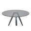 Montelongo Round Glass Top Dining Table