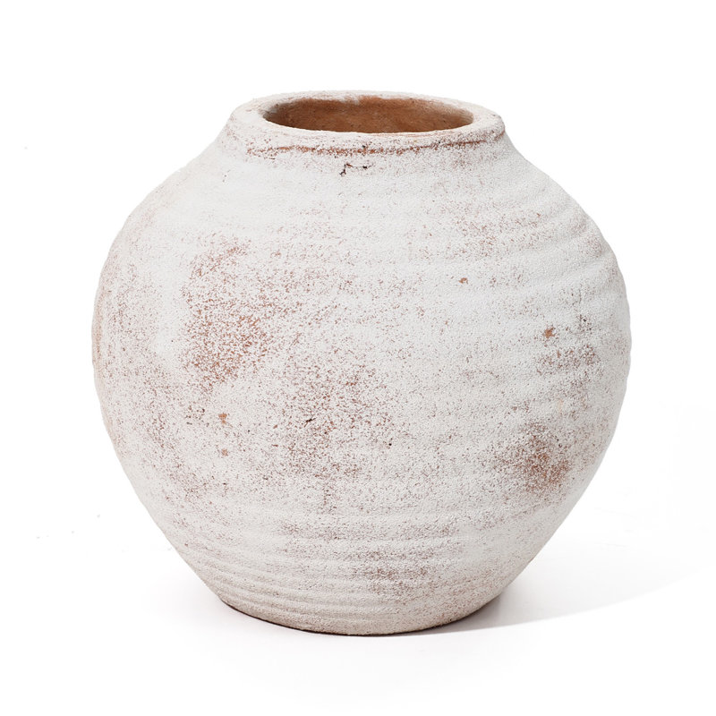 7.36'' Handmade Terracotta Table Vase