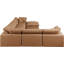 Canapé modulaire réversible en similicuir de 160 po de large avec repose-pieds-87141506