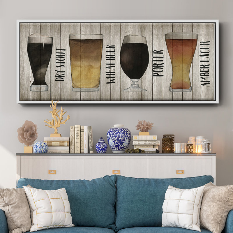 Beer Chart II- Framed Canvas